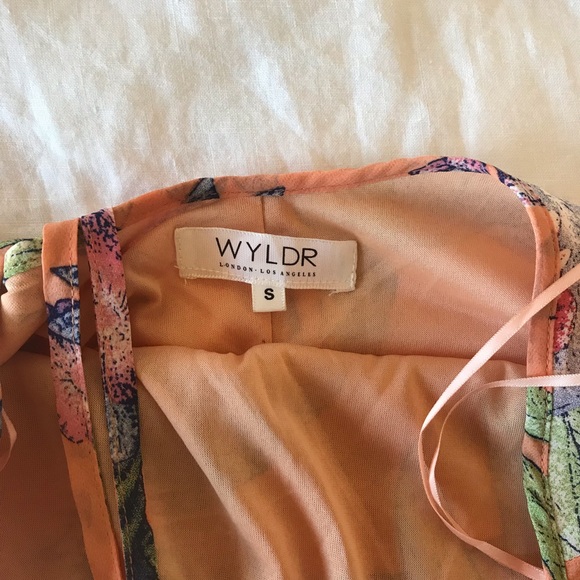 Wyldr Tropical Orange Halter Dress - Picture 5 of 5